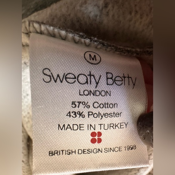 Sweaty Betty No Pain No Champagne Grey Crewneck Sweatshirt NWOT - Picture 6 of 6